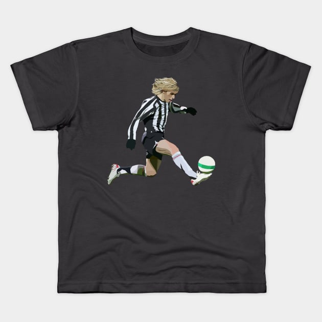 Pavel Nedved Kids T-Shirt by Webbed Toe Design's